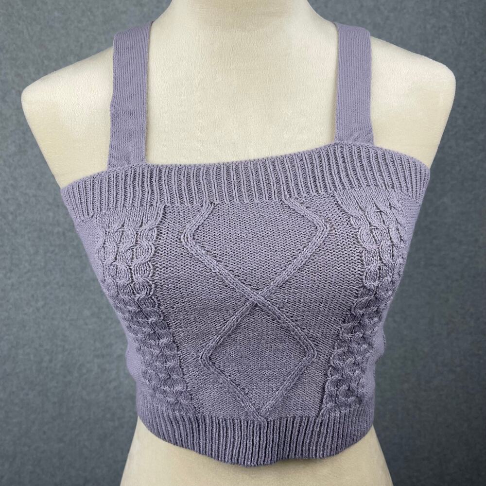 Full Circle Trends Knit Crop Top Size Small